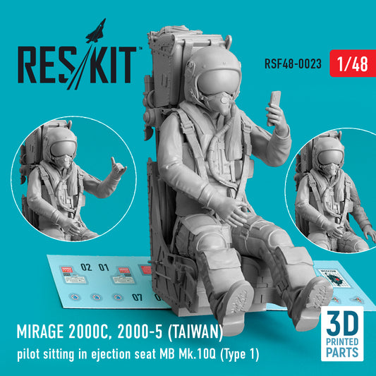 ResKit RSF48-0023 1:48 Dassault_Mirage 2000C, 2000-5
