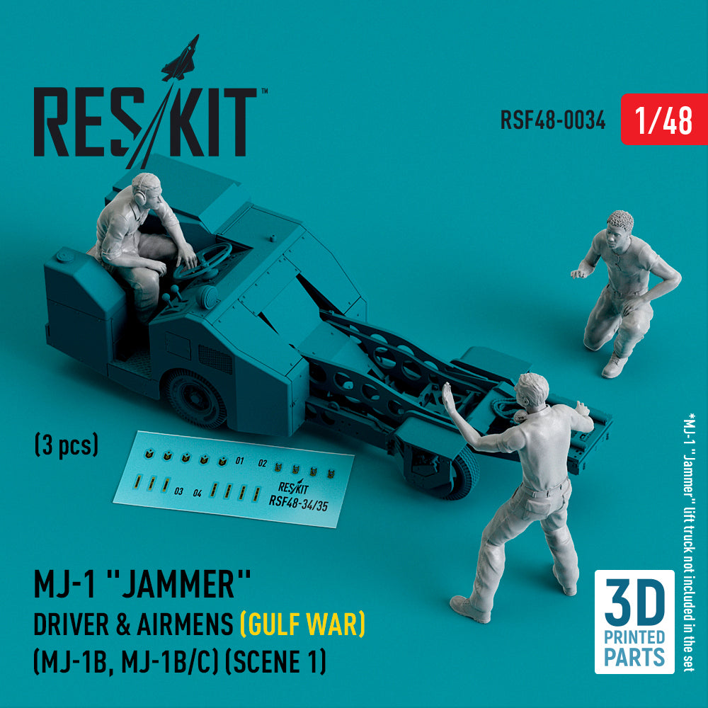 ResKit RSF48-0034 1:48 MJ-1 Jammer Driver & airmens