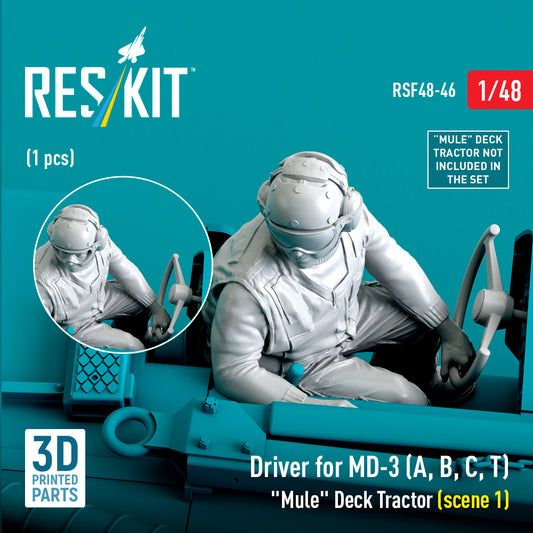 ResKit RSF48-0046 1:48 Driver for MD-3 "Mule" Deck Tractor