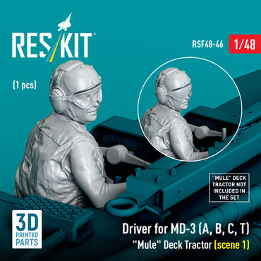 ResKit RSF48-0046 1:48 Driver for MD-3 "Mule" Deck Tractor
