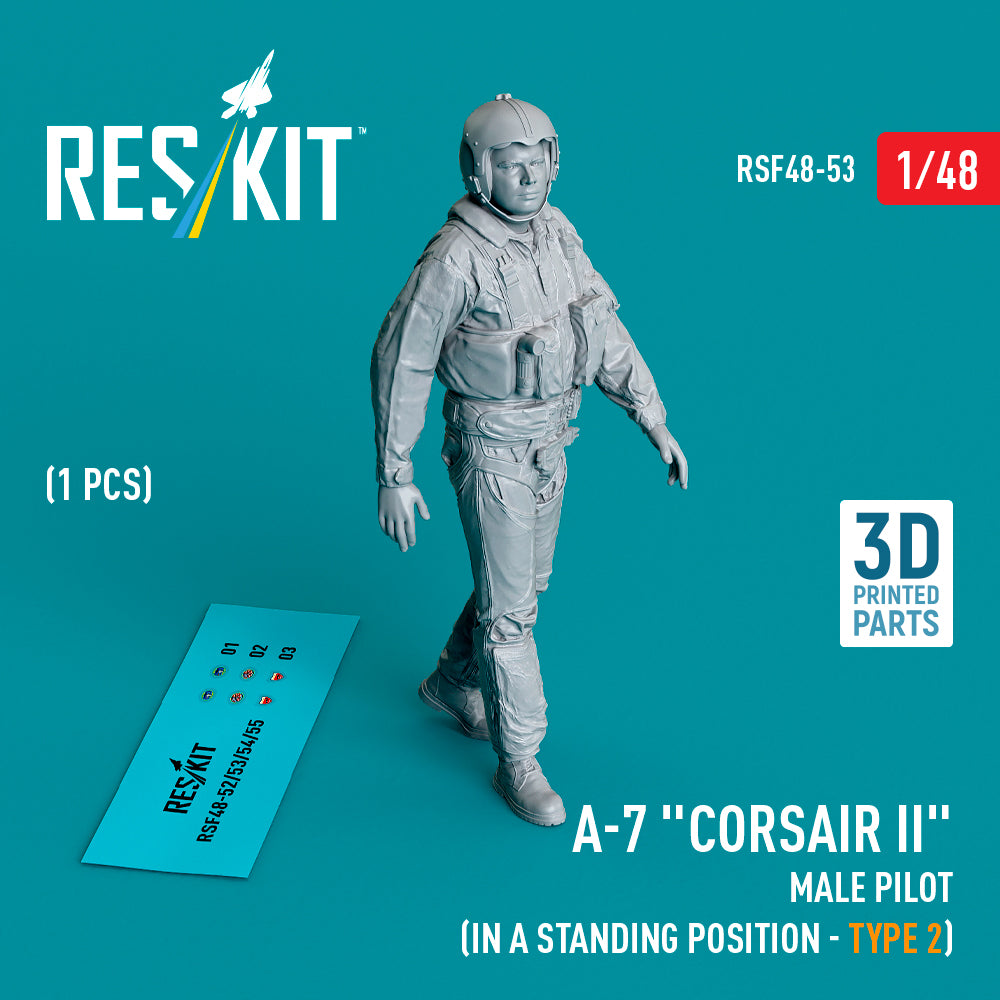 ResKit RSF48-0053 1:48 LTV A-7B/A-7D/A-7E Corsair II male pilot