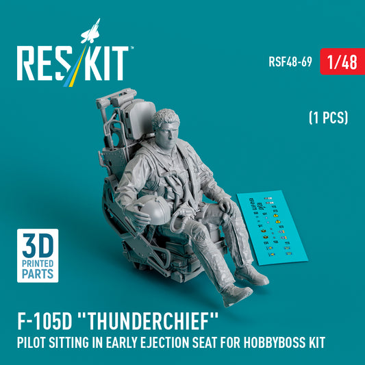 ResKit RSF48-0069 1:48 F-105D Pilot in Early Ejection Seat