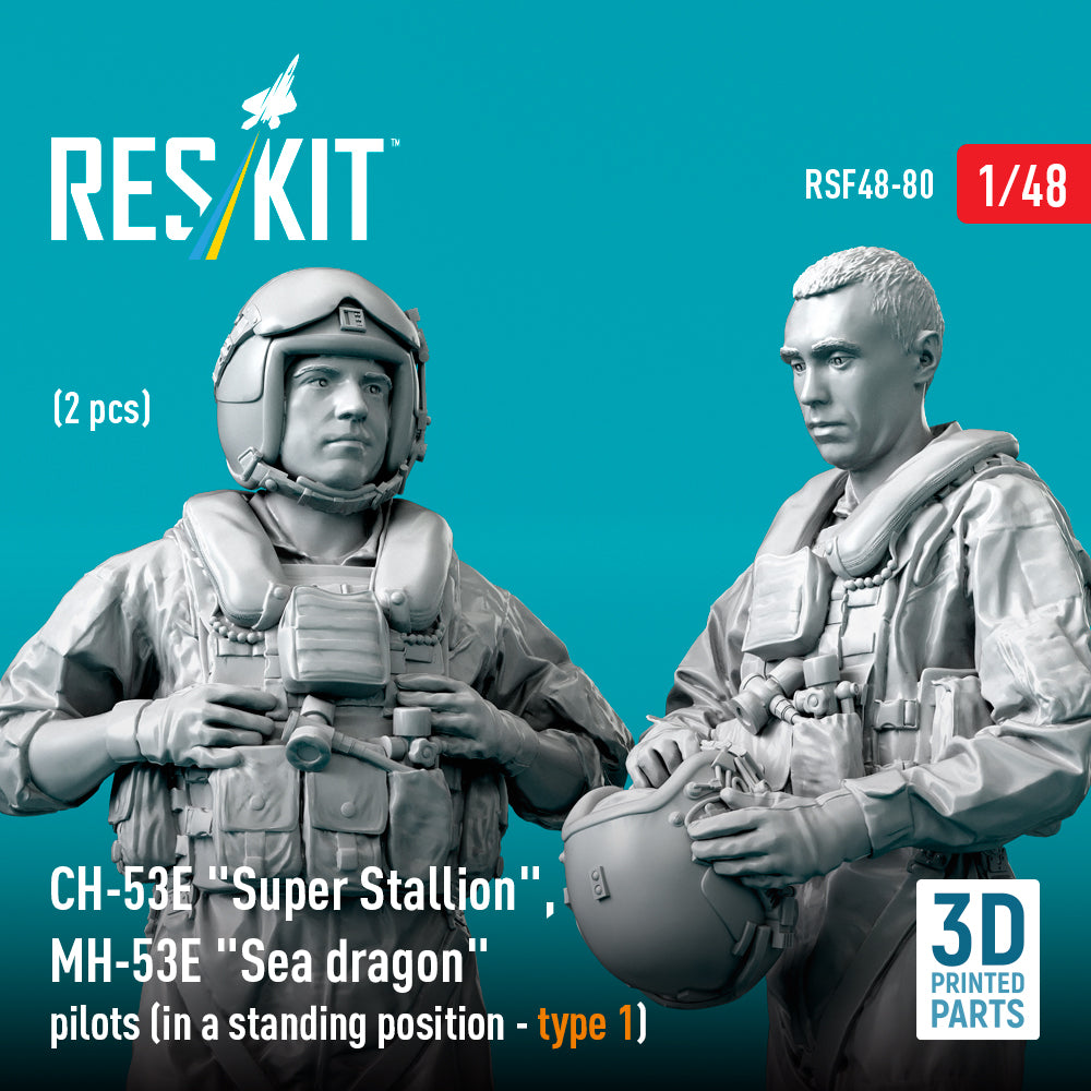 ResKit RSF48-0080 1:48 Sikorsky CH-53E Super Stallion , MH-53E Sea dragon pilots