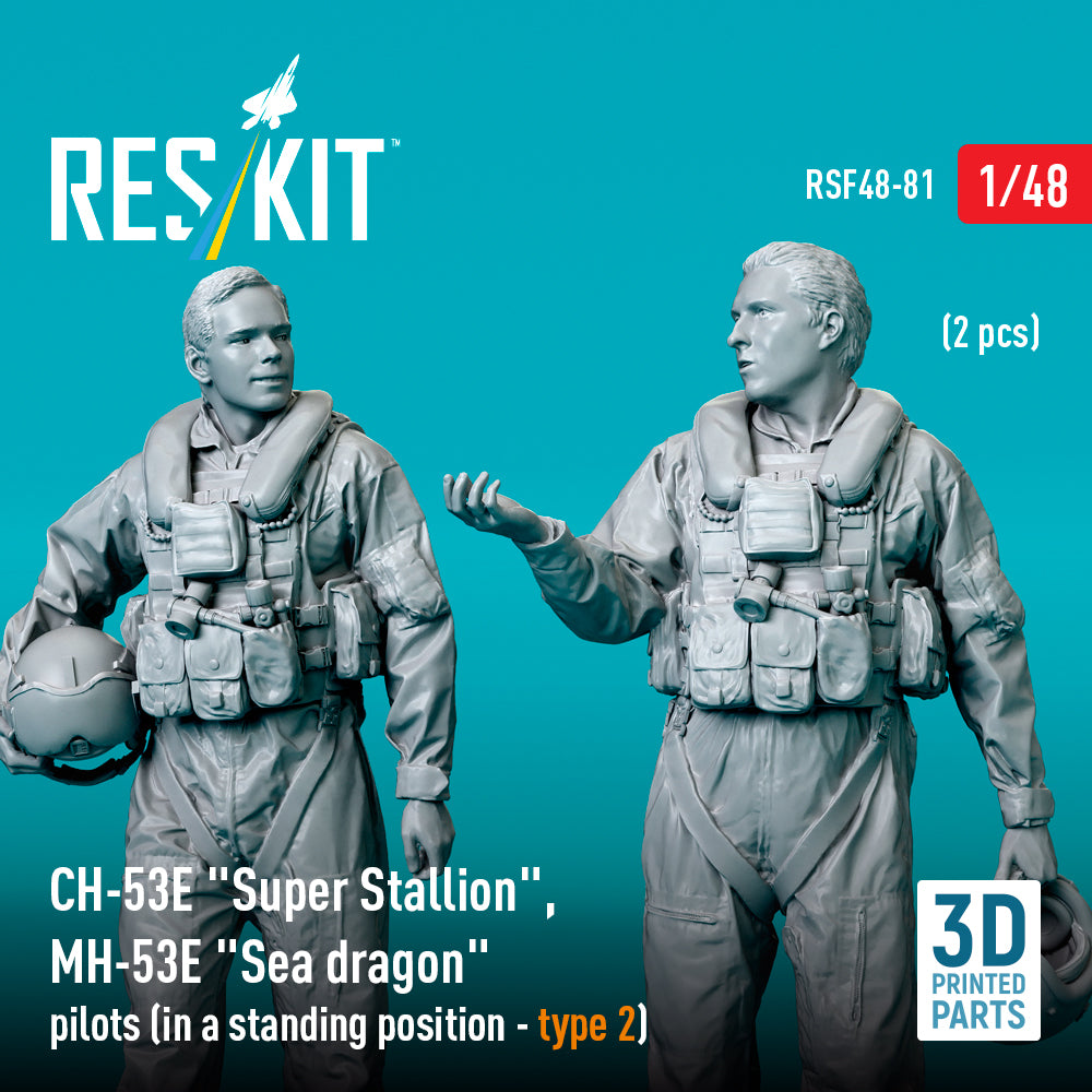 ResKit RSF48-0081 1:48 Sikorsky CH-53E Super Stallion , MH-53E Sea dragon pilots