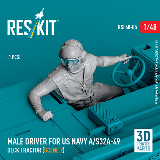 ResKit RSF48-0085 1:48 Male driver for US NAVY A/S32A-49 Deck Tractor
