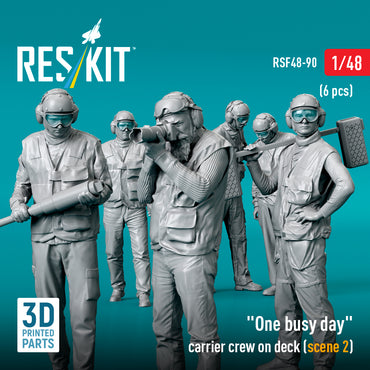 ResKit RSF48-0090 1:48 "One busy day" carrier crew on deck