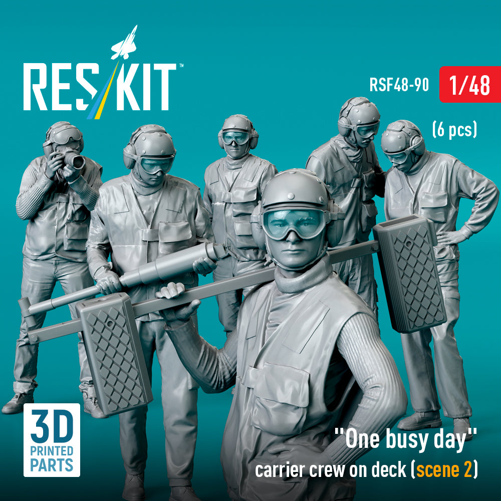 ResKit RSF48-0090 1:48 "One busy day" carrier crew on deck