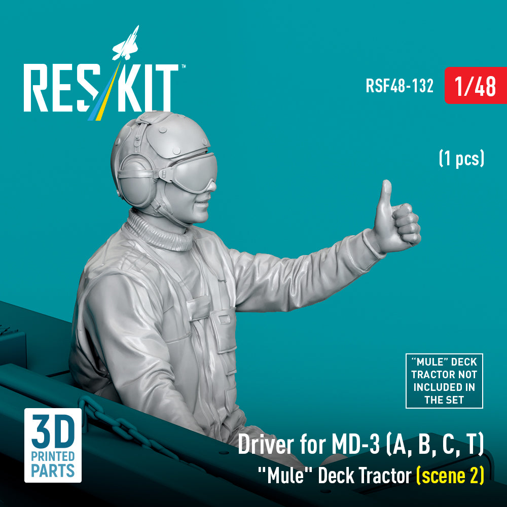 ResKit RSF48-0132 1:48 Driver for MD-3 "Mule" Deck Tractor