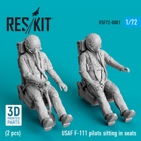 ResKit RSF72-0001 1:72 USAF F-111 pilots sitting in seats