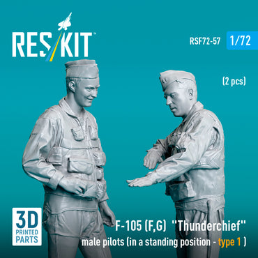 ResKit RSF72-0057 1:72 Republic F-105F/F-105G Thunderchief male pilots