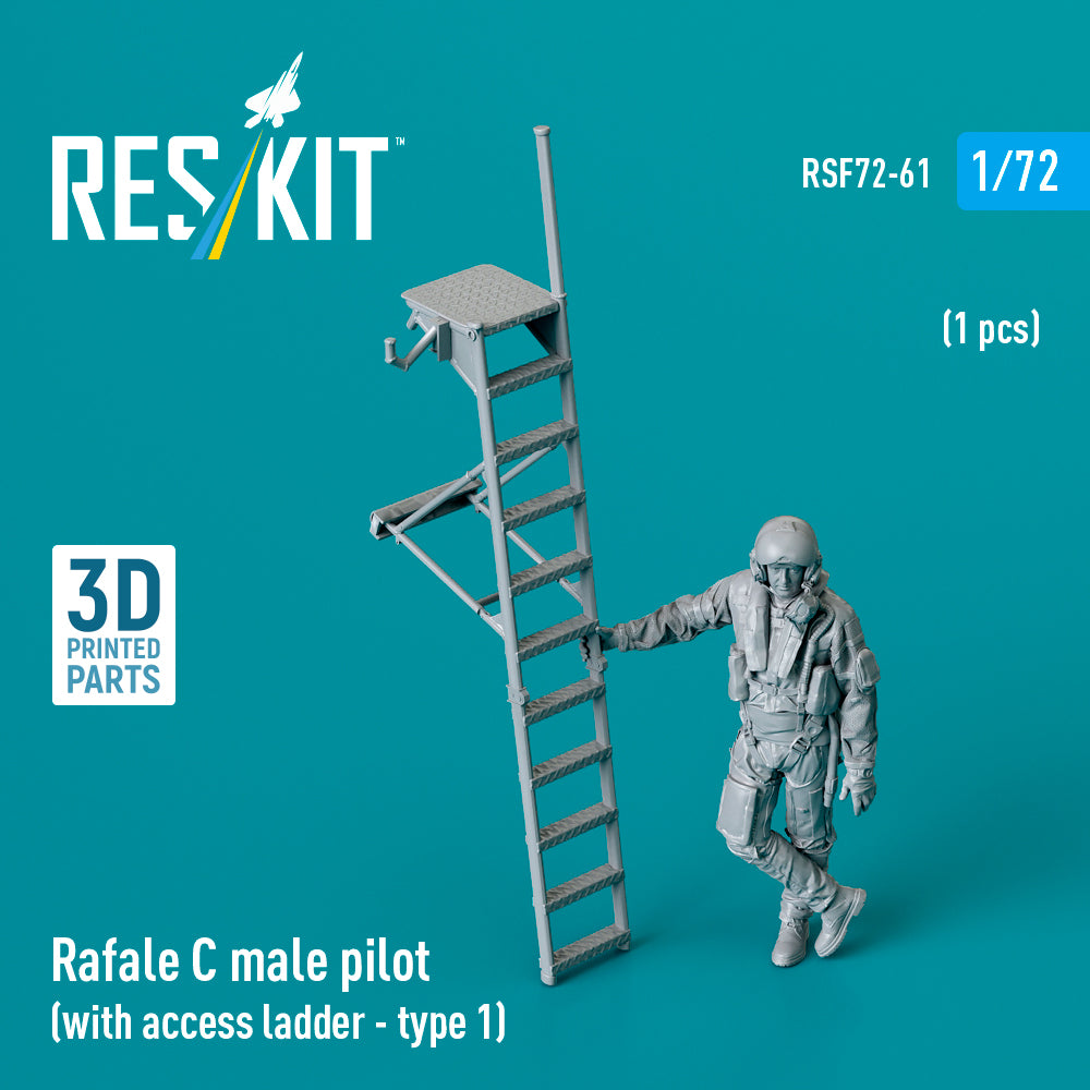 ResKit RSF72-0061 1:72 Dassault Rafale C male pilot