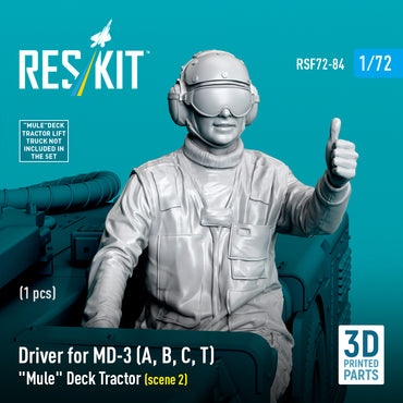 ResKit RSF72-0084 1:72 Driver for MD-3 "Mule" Deck Tractor