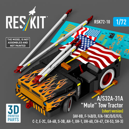 ResKit RSK72-0010 1:72 A/S32A-31A "Mule" Tow Tractor
