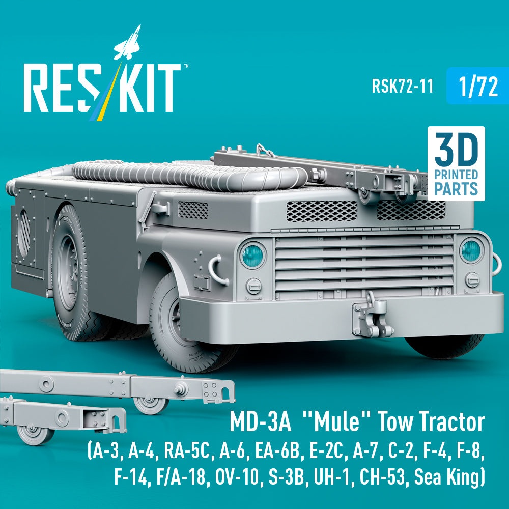 ResKit RSK72-0011 1:72 MD-3A "Mule" Tow Tractor