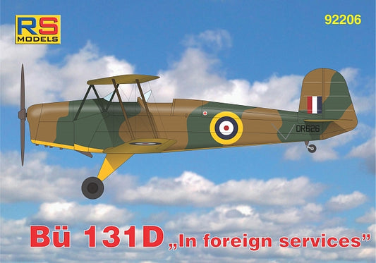 RS Models RSMI92206 1:72 Bucker Bu-131D In Foreign Service