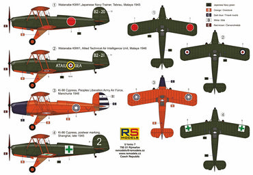 RS Models RSMI92226 1:72 Kokusai Ki-86/Watanabe K9W1 Japanese Type 4