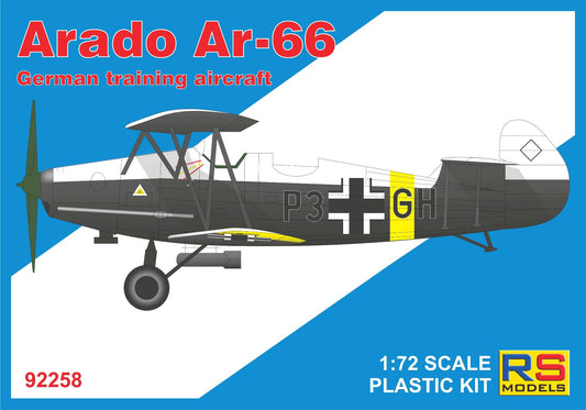 RS Models RSMI92258 1:72 Arado Ar-66 4 decal v