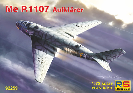 RS Models RSMI92259 1:72 Messerschmitt P.1107 4 decal versions for Luftwaffe