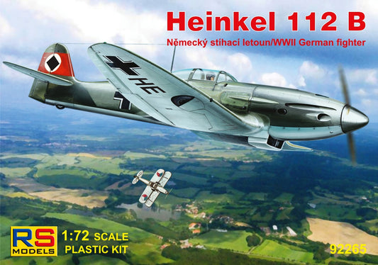 RS Models RSMI92265 1:72 Heinkel He-112B Romania x 2 Luftwaffe x 1