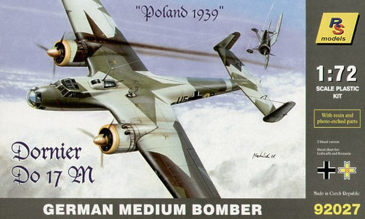 RS Models RSMI92027 1:72 Dornier Do-17M Poland 1939 Decals Luftwaffe, Romania
