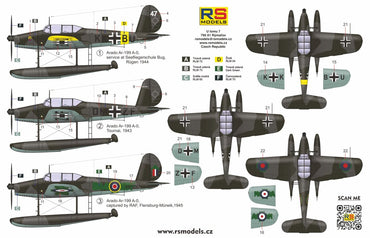 RS Models RSMI92272 1:72 Arado Ar-199 late version