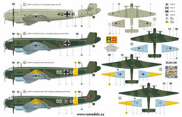 RS Models RSMI92276 1:72 Junkers Ju-86P 4 decal v