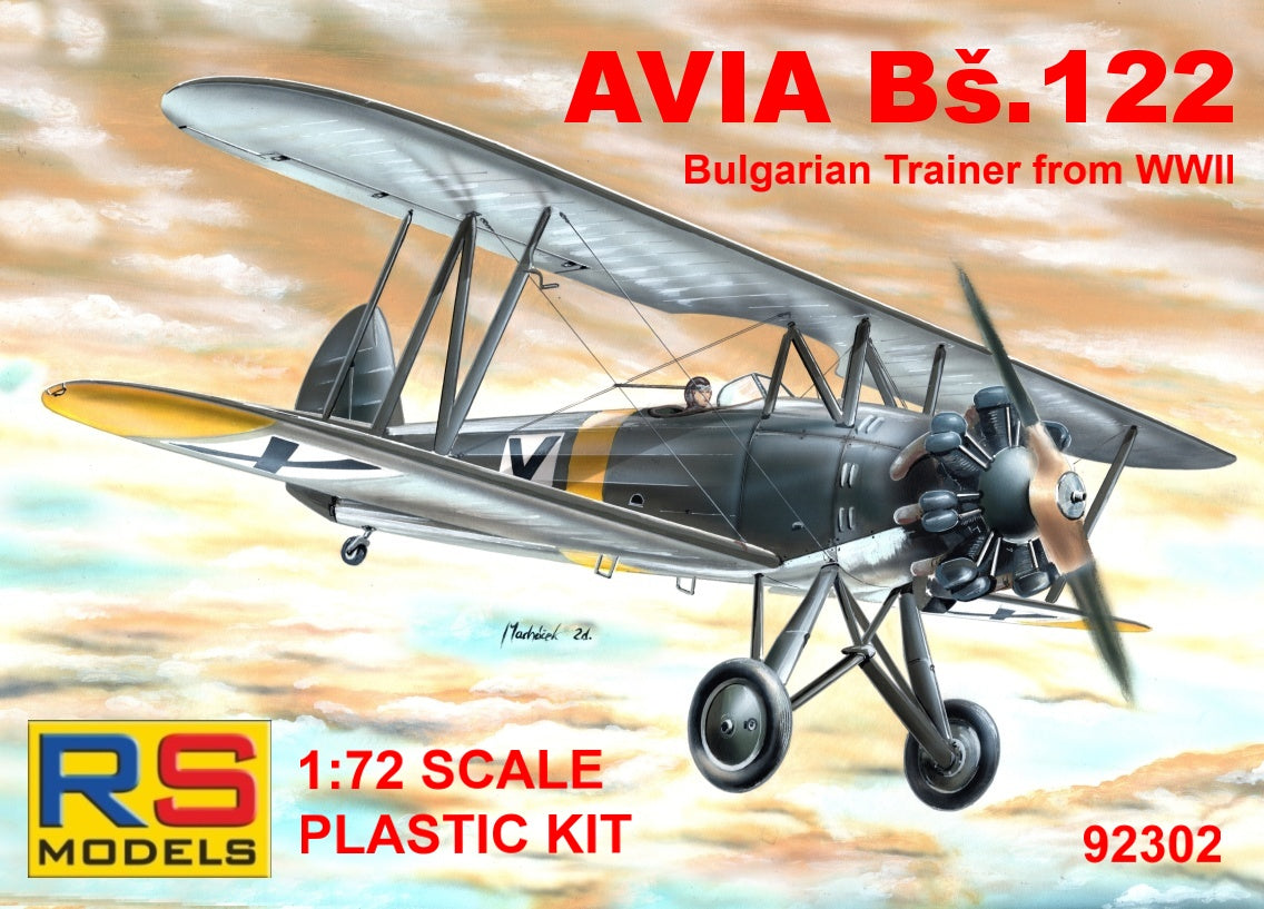 RS Models RSMI92302 1:72 Avia Bs-122 Bulgaria WWII 2 decal version RP+PE