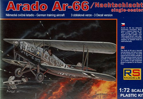 RS Models RSMI92063 1:72 Arado Ar-66 Nachschlacht