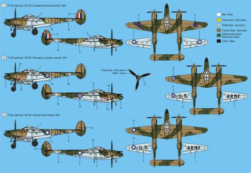 RS Models RSMI92093 1:72 Lightning P-322 I 3 decal v