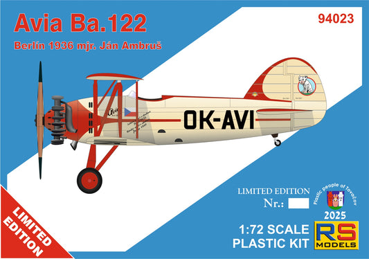 RS Models RSMI94023 1:72 Avia Ba.122 OK-AVI Berlin 36 1 decal