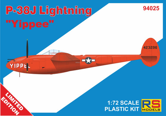 RS Models RSMI94025 1:72 Lockheed P-38J-20 Lightning "Yippee" ..