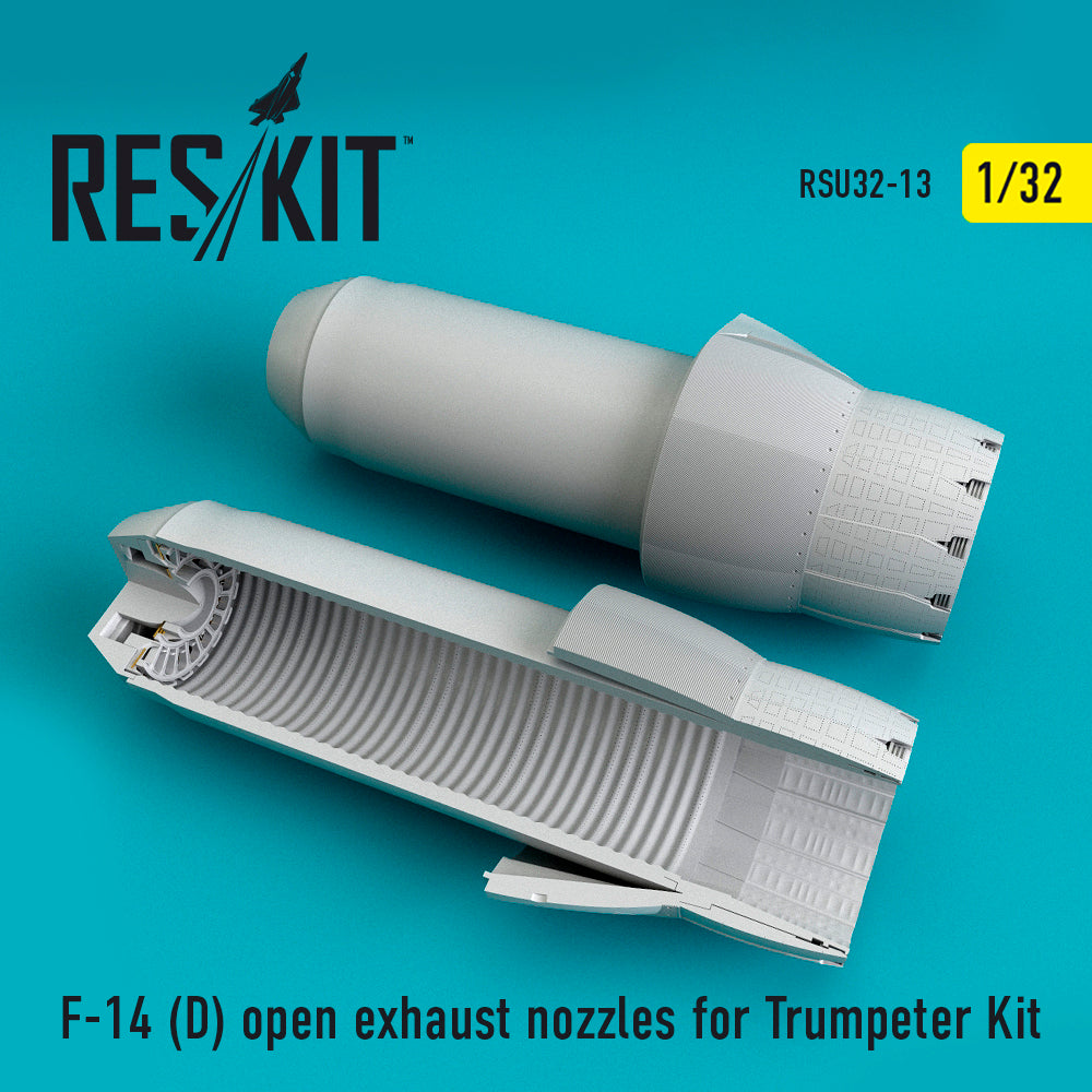 ResKit RSU32-0013 1:32 Grumman F-14D Tomcat open position exhaust nozzles