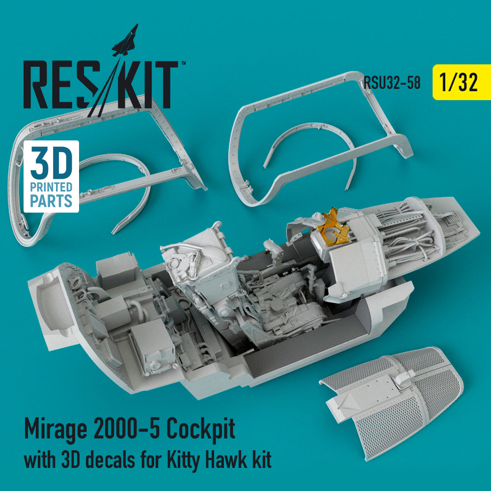 ResKit RSU32-0058 1:32 Dassault_Mirage -2000-5 cockpit with