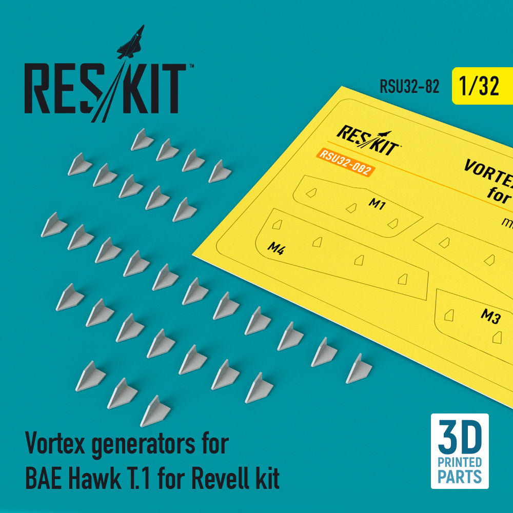 ResKit RSU32-0082 1:32 Vortex generators for BAE Hawk T.1