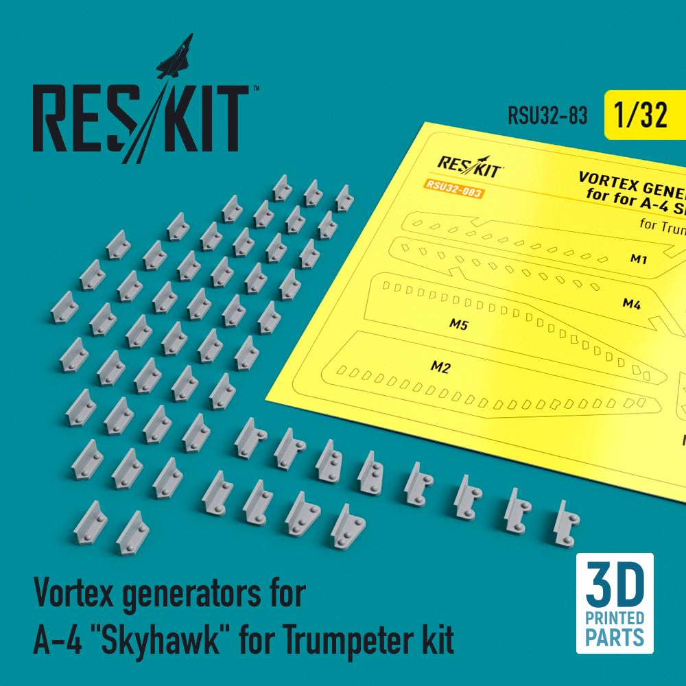 ResKit RSU32-0083 1:32 Vortex generators for Douglas A-4E Skyhawk