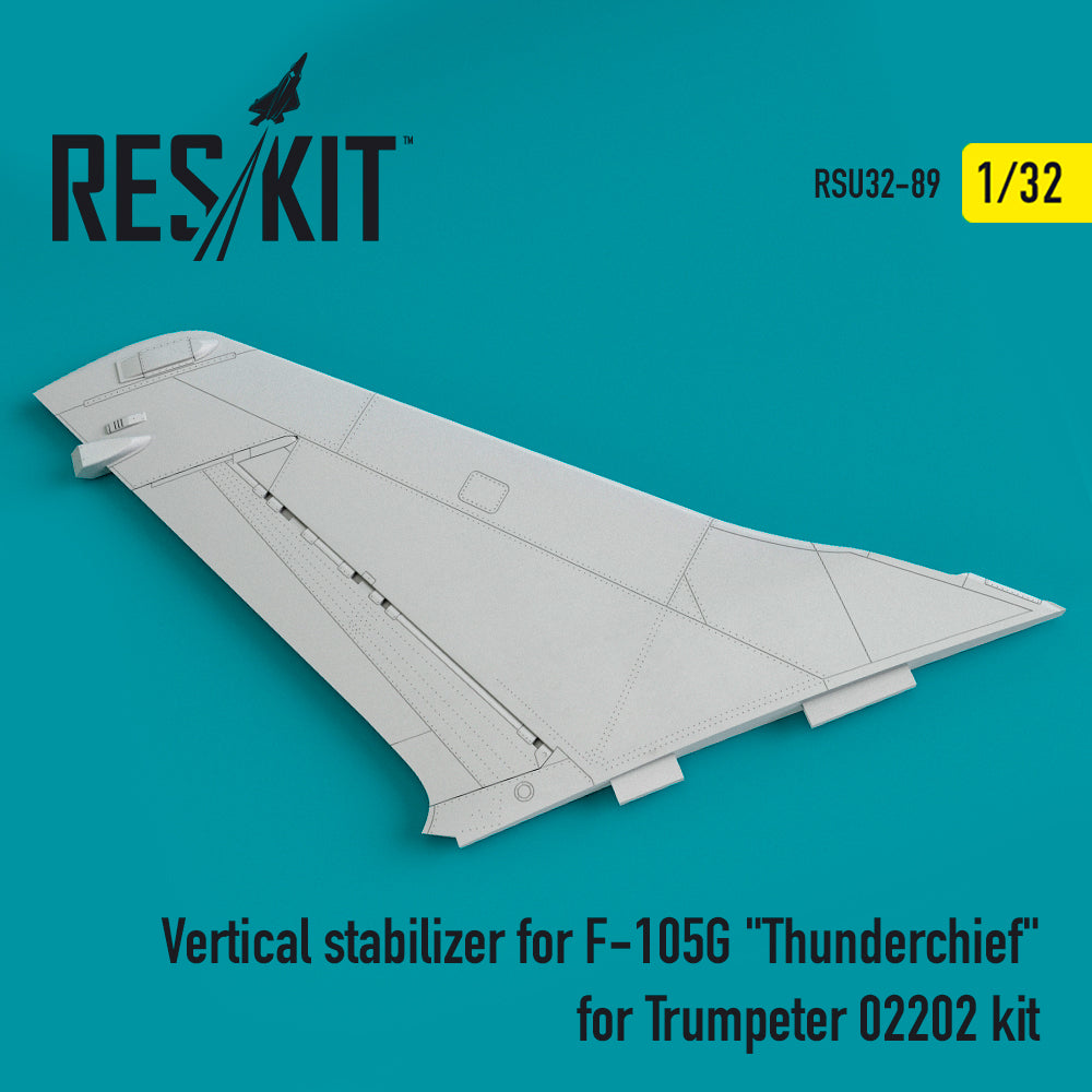 ResKit RSU32-0089 1:32 Vertical stabilizer for Republic F-105G Thunderchief
