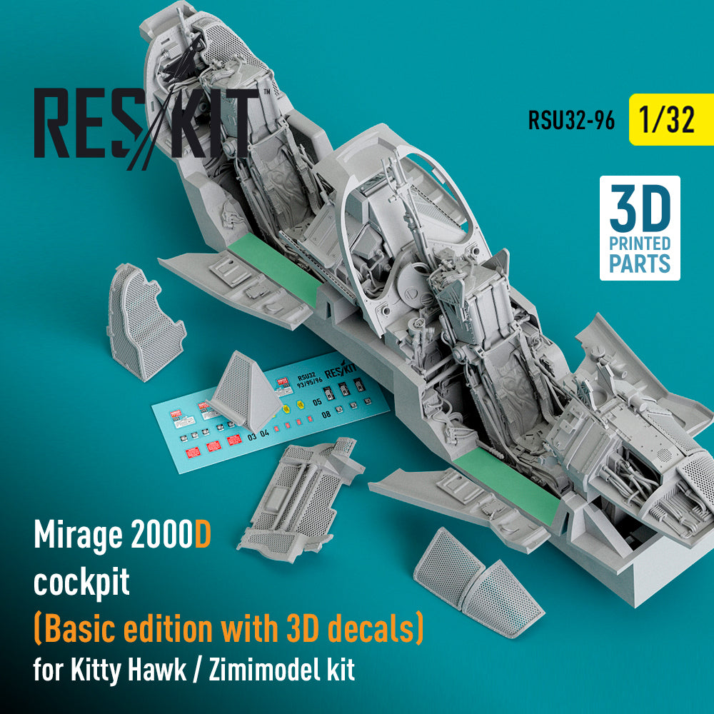 ResKit RSU32-0096 1:32 Dassault_Mirage 2000D cockpit