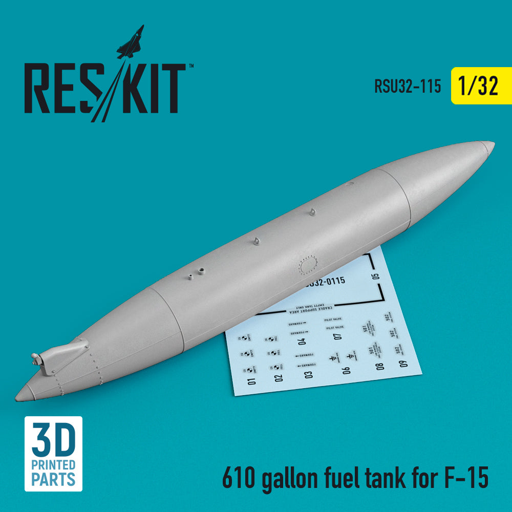 ResKit RSU32-0115 1:32 610 gallon fuel tank for McDonnell F-15E Eagle
