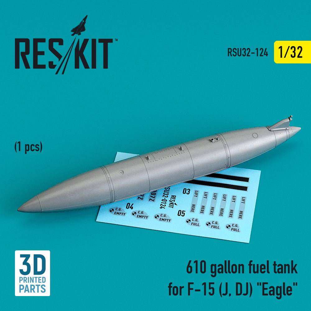 ResKit RSU32-0124 1:32 F-15J/DJ Eagle 610gal Fuel Tank