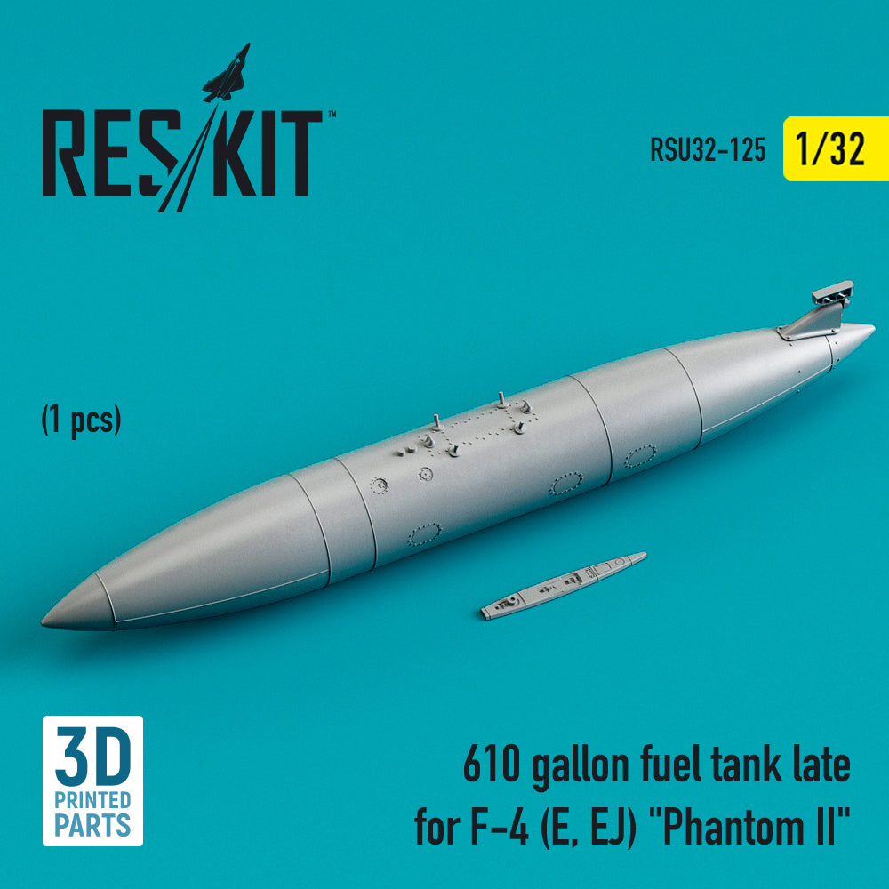 ResKit RSU32-0125 1:32 F-4E/EJ Phantom 610gal Fuel Tank Late