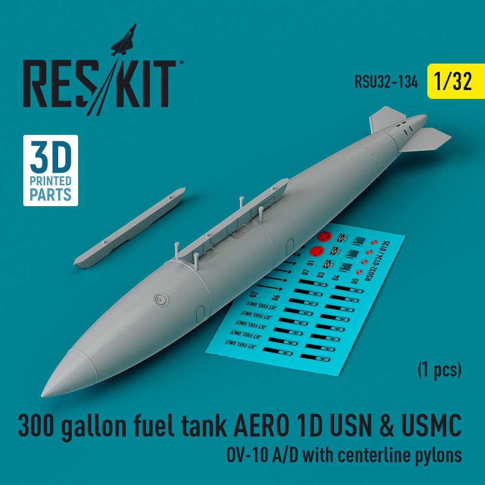 ResKit RSU32-0134 1:32 300 gallon fuel tank AERO 1D USN & USMC