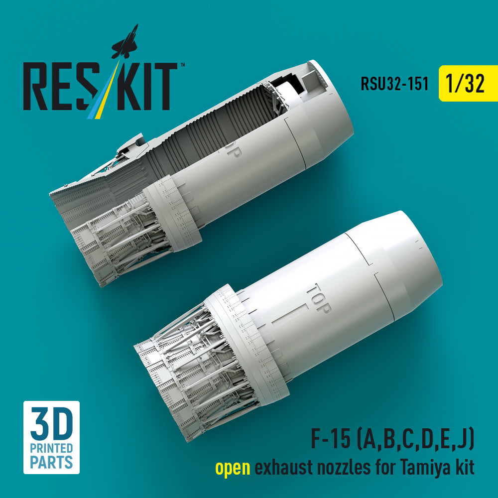 ResKit RSU32-0151 1:32 F-15 Eagle(A,B,C,D,E early,J) Open Exhaust Nozzles