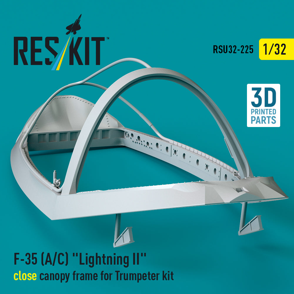 ResKit RSU32-0225 1:32 F-35A/F-35C Lightning II close canopy frame