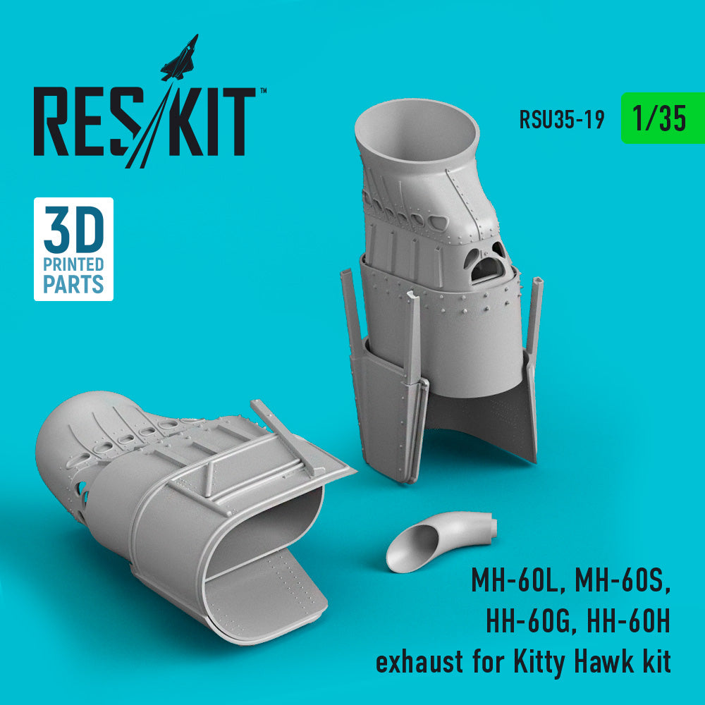 ResKit RSU35-0019 1:35 Sikorsky MH-60L, MH-60S, HH-60G, HH-60H exhaust
