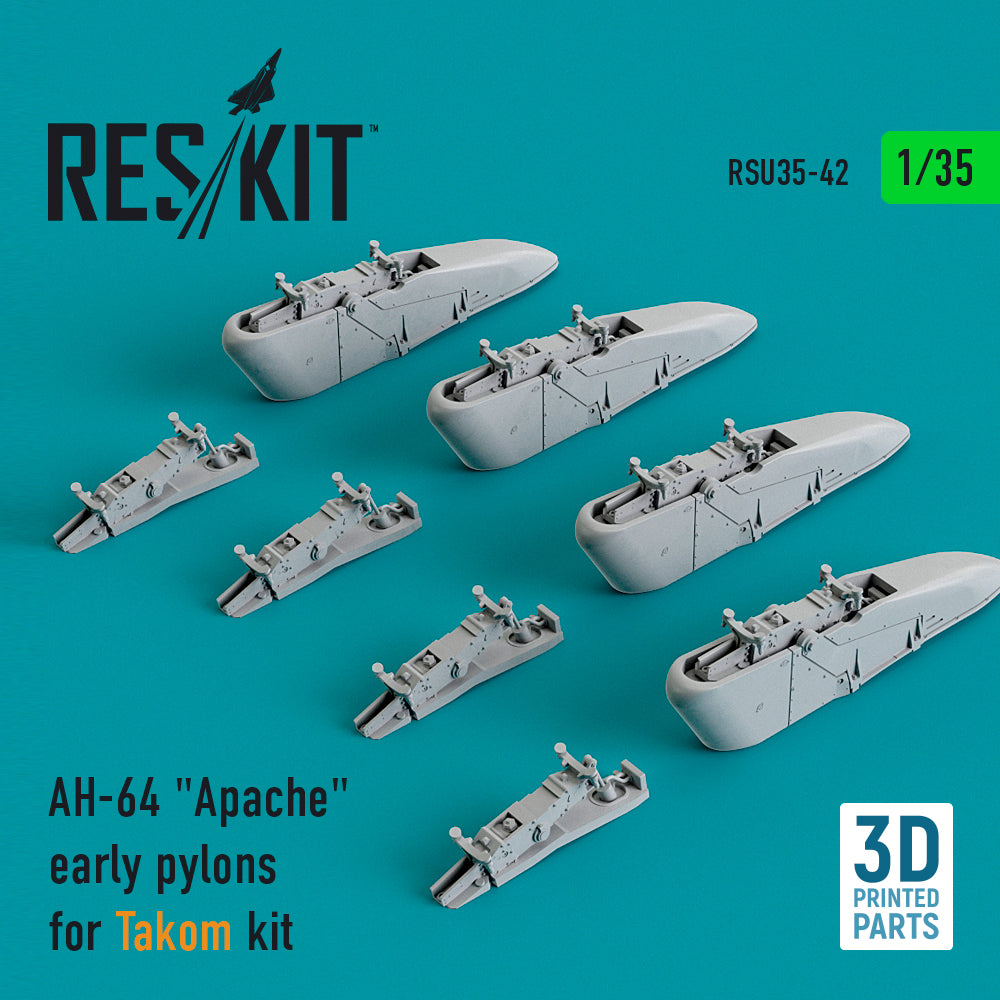 ResKit RSU35-0042 1:35 Bell/Boeing AH-64 Apache early pylons