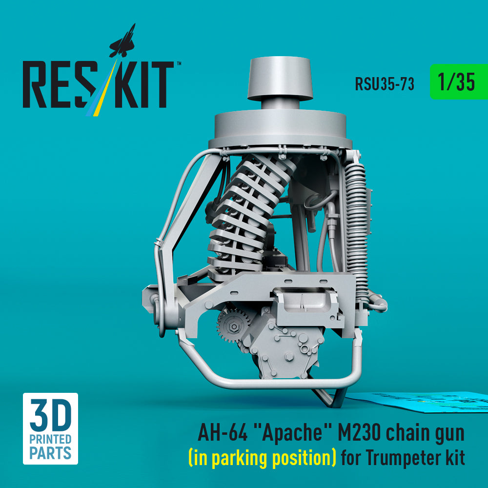 ResKit RSU35-0073 1:35 Bell/Boeing AH-64 Apache M230 chain gun