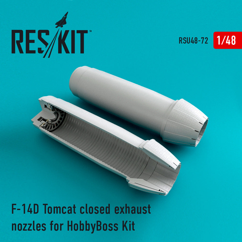 ResKit RSU48-0072 1:48 Grumman F-14D Tomcat closed exhaust nozzles