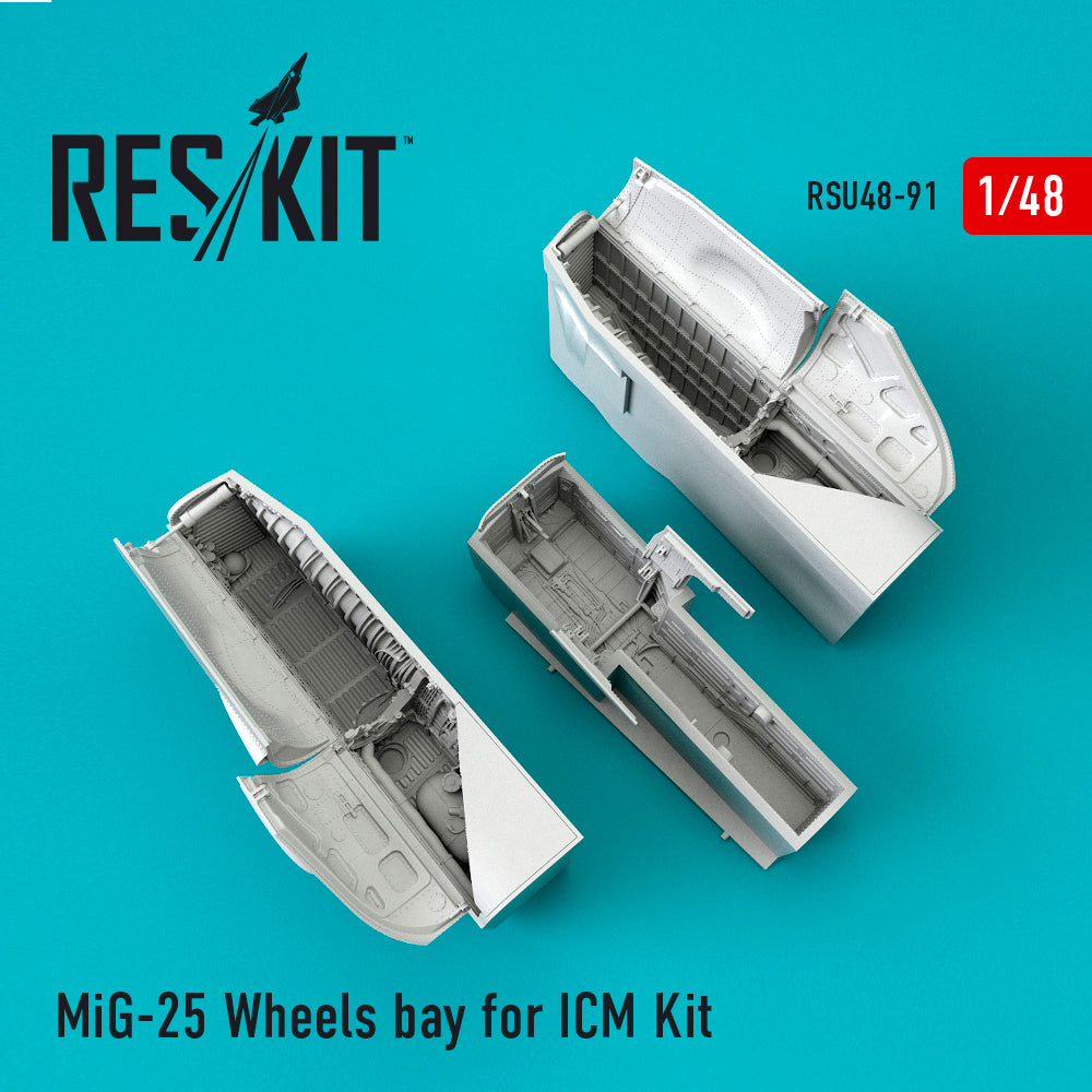 ResKit RSU48-0091 1:48 Mikoyan MiG-25 Wheels bay