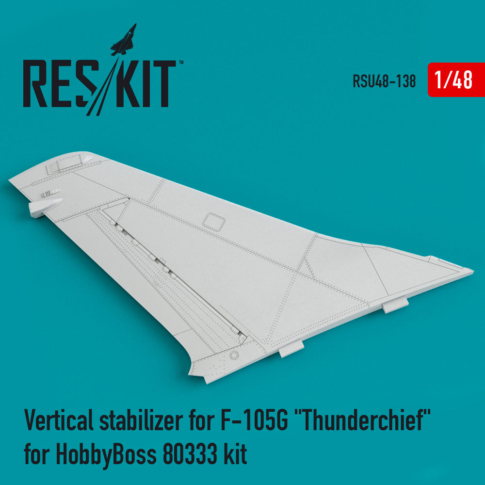 ResKit RSU48-0138 1:48 Vertical stabiliser for Republic F-105G 'Thunderchief'