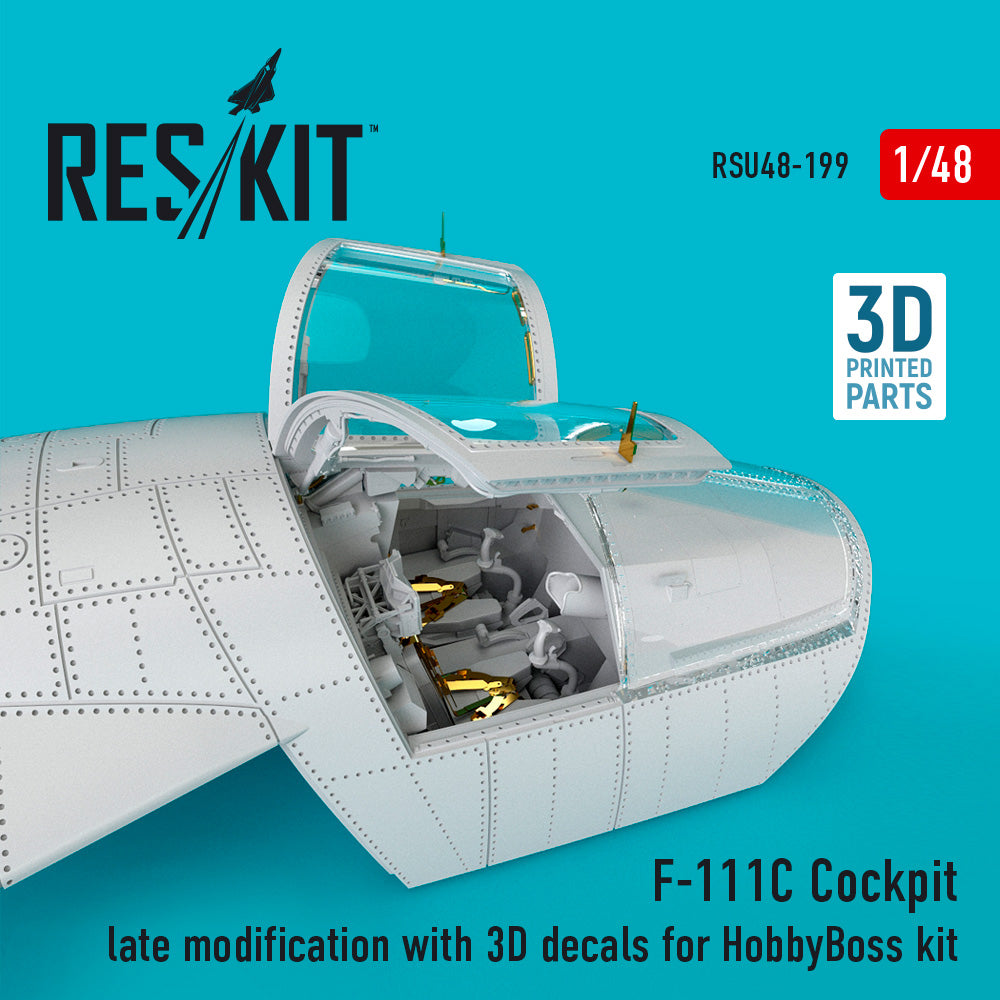 ResKit RSU48-0199 1:48 General-Dynamics F-111C Cockpit late modification with